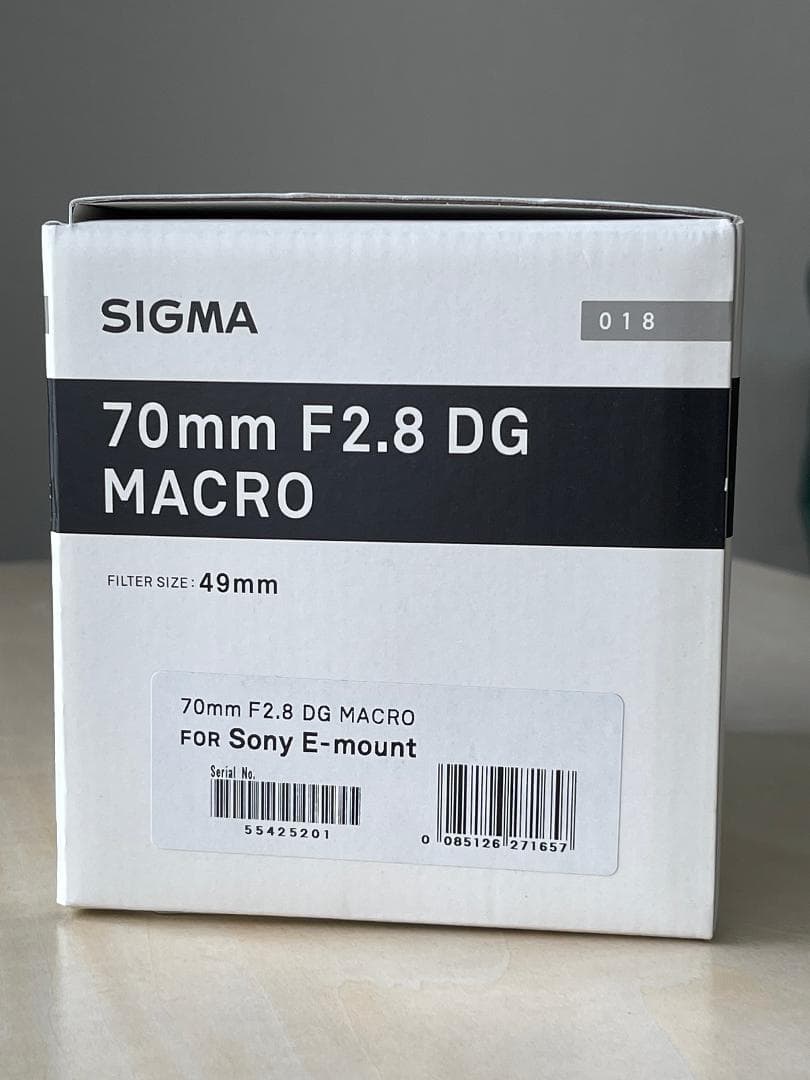 【新品未開封】SIGMA 70mm F2.8 DG MACRO レンズ