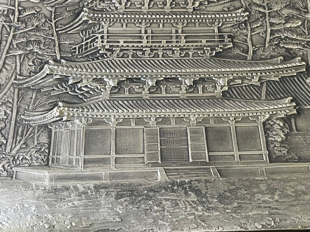 DT697 金工 仏教 六重塔 額飾