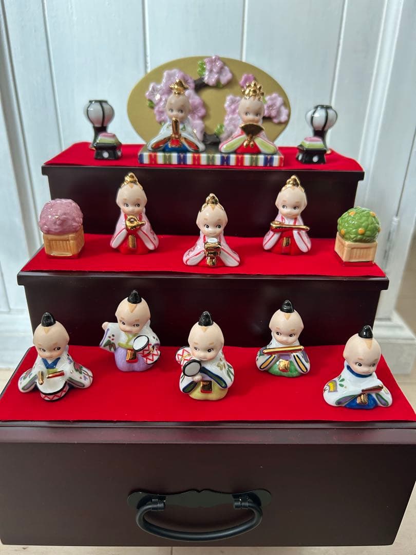 キューピー　お雛様3段かざり ローズオニール　加藤工芸