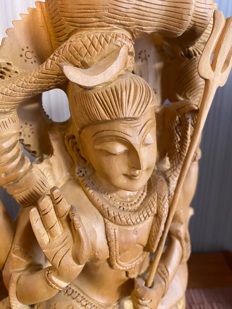 シヴァ神 木像