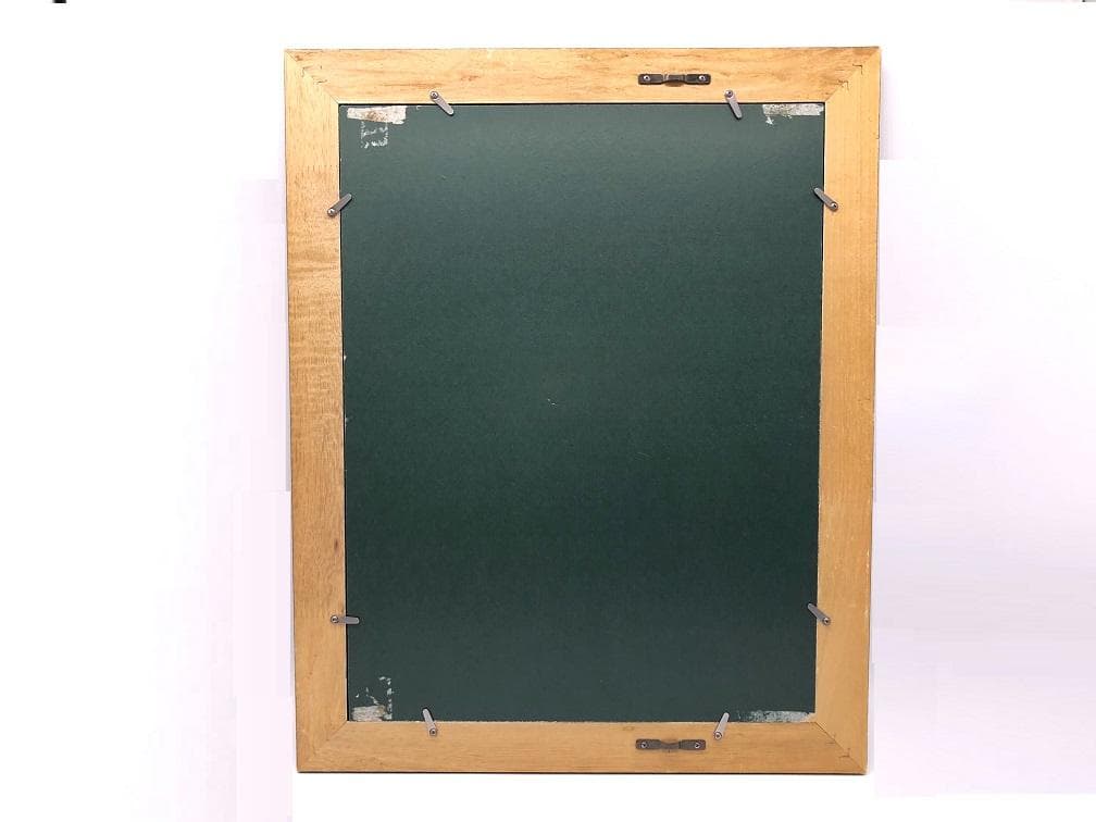 【 香月泰男 椿 】　肉筆油彩　1950年代