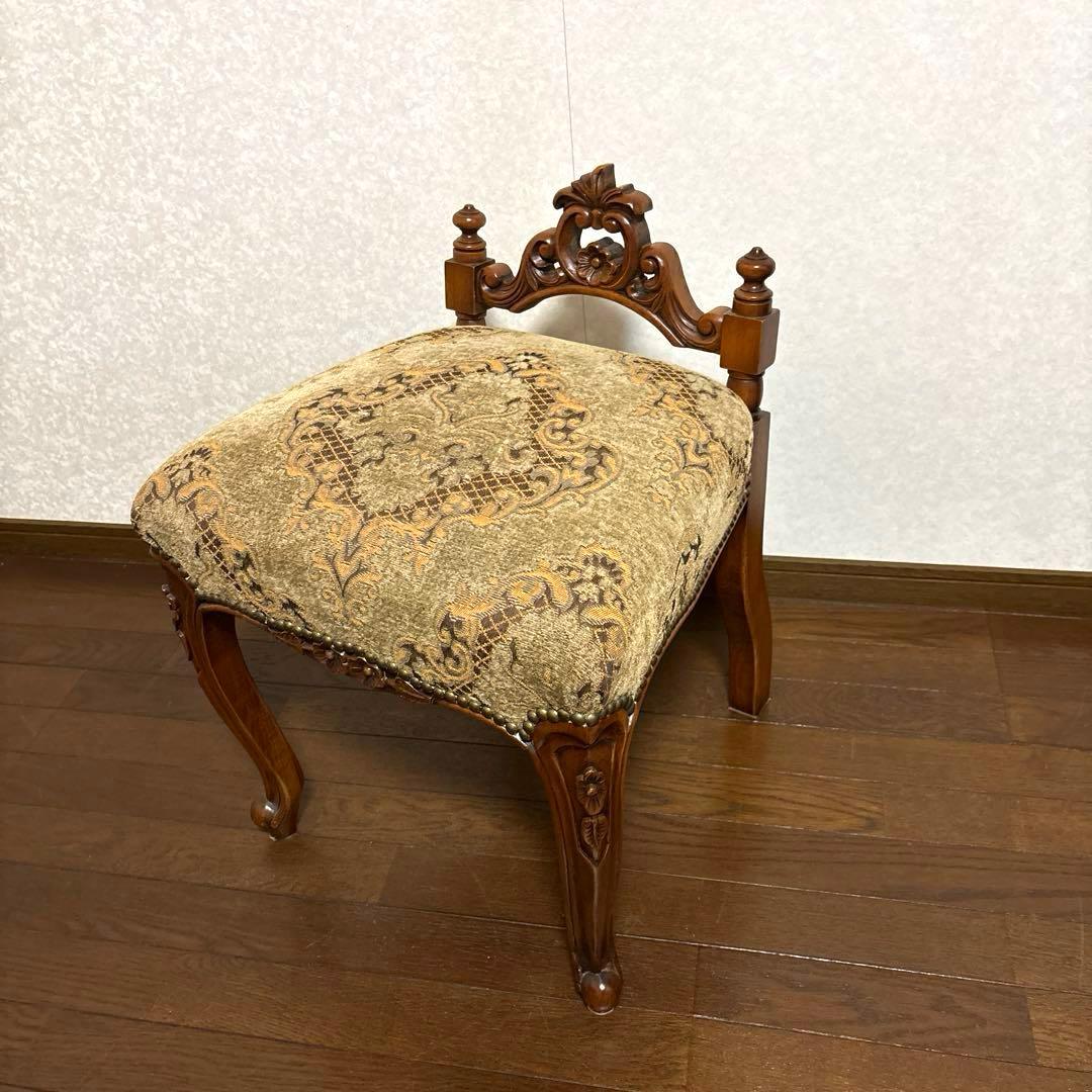 【美品】希少 アンティーク 猫脚 スツール