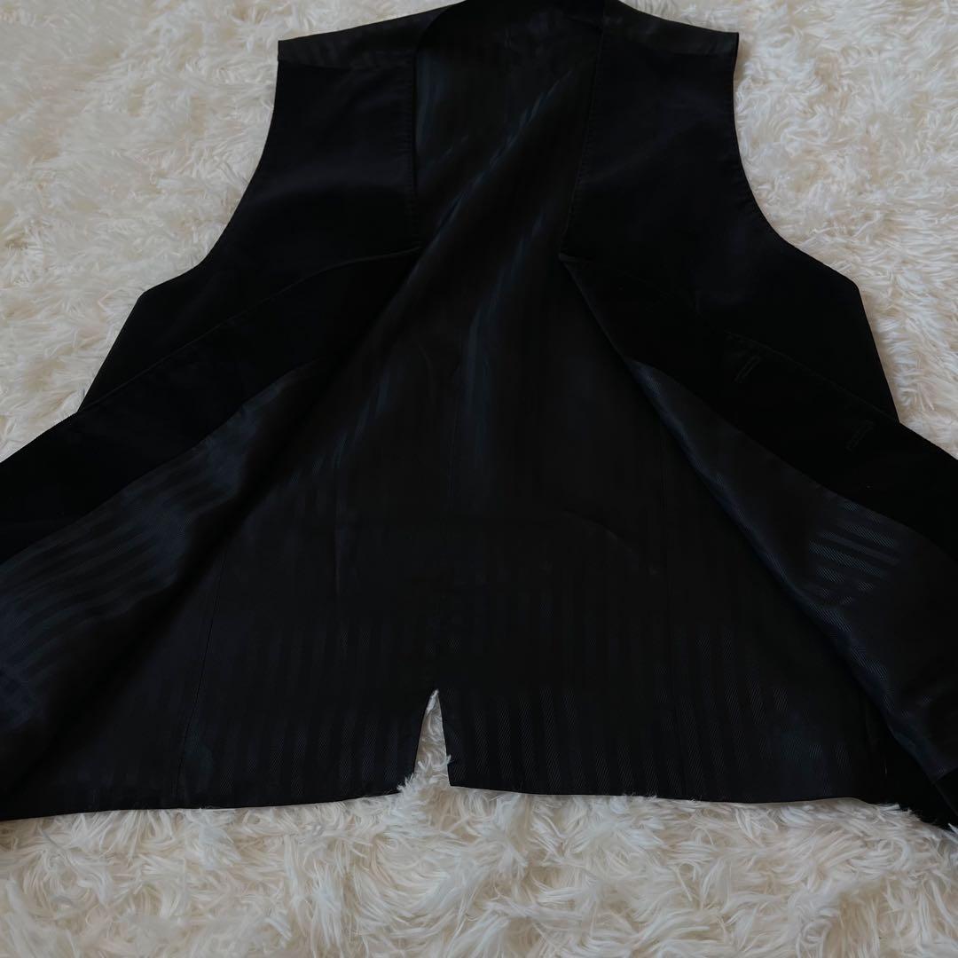 DOLCE & GABBANA ブラック ベルベット ジレ イタリア製