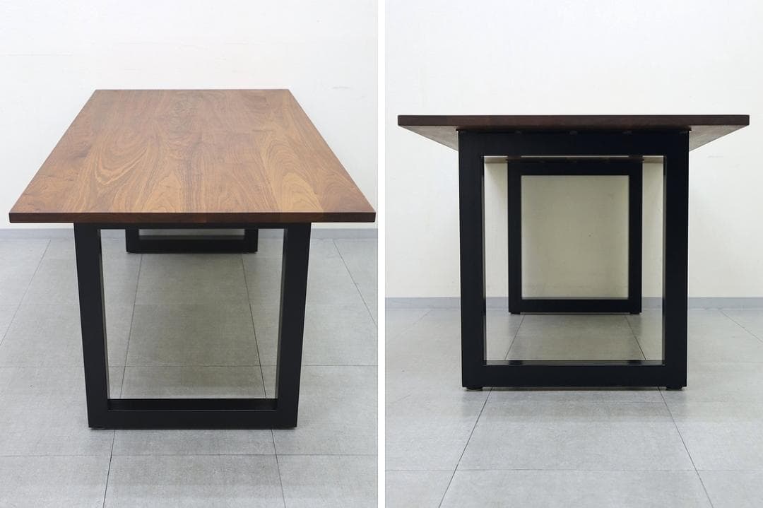 美品 マスターウォール ワイルドウッド ダイニングテーブル ウォールナット無垢材