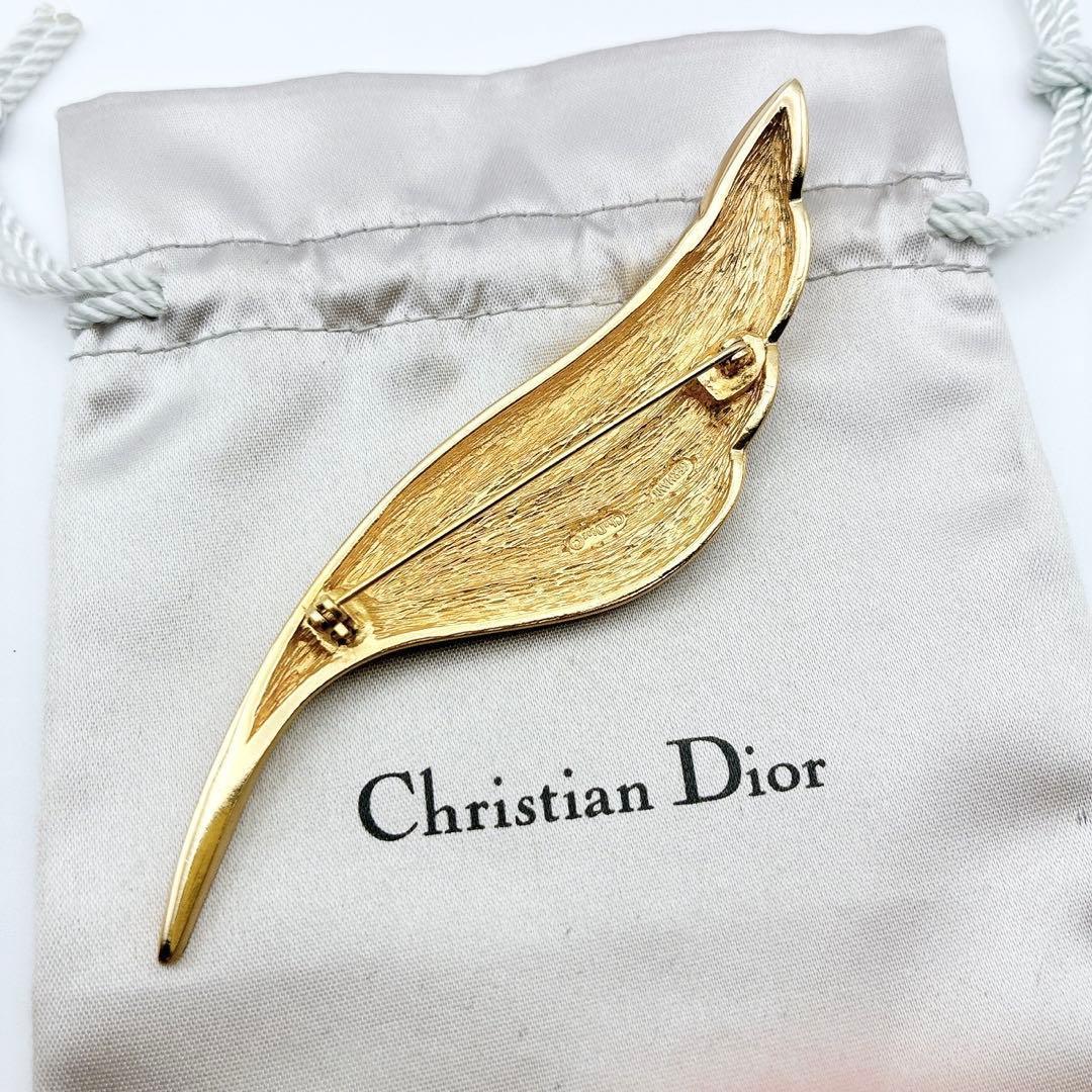 2950-1 極美品✨Dior　ブローチ　CD　ロゴ　希少　刻印