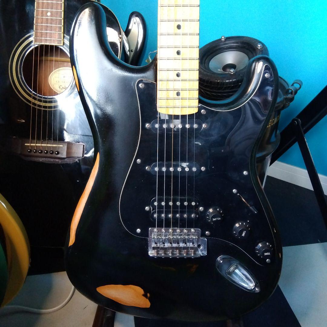 ブラック ストラトキャスタータイプ ジャンク値下げ！