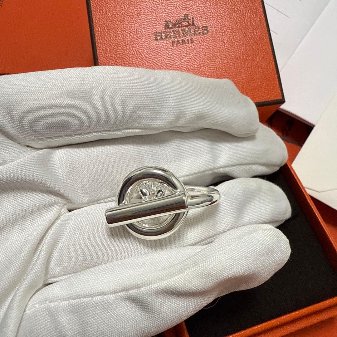 2*9様 新品未使用！HERMES　シェーヌダンクル　クロワゼットリング53