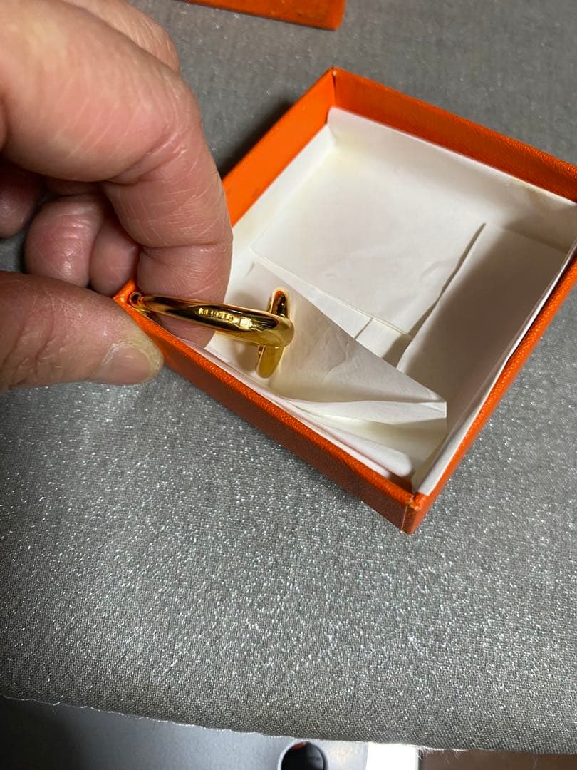 エルメス HERMES シェーヌダンクル ルガテ スカーフリング