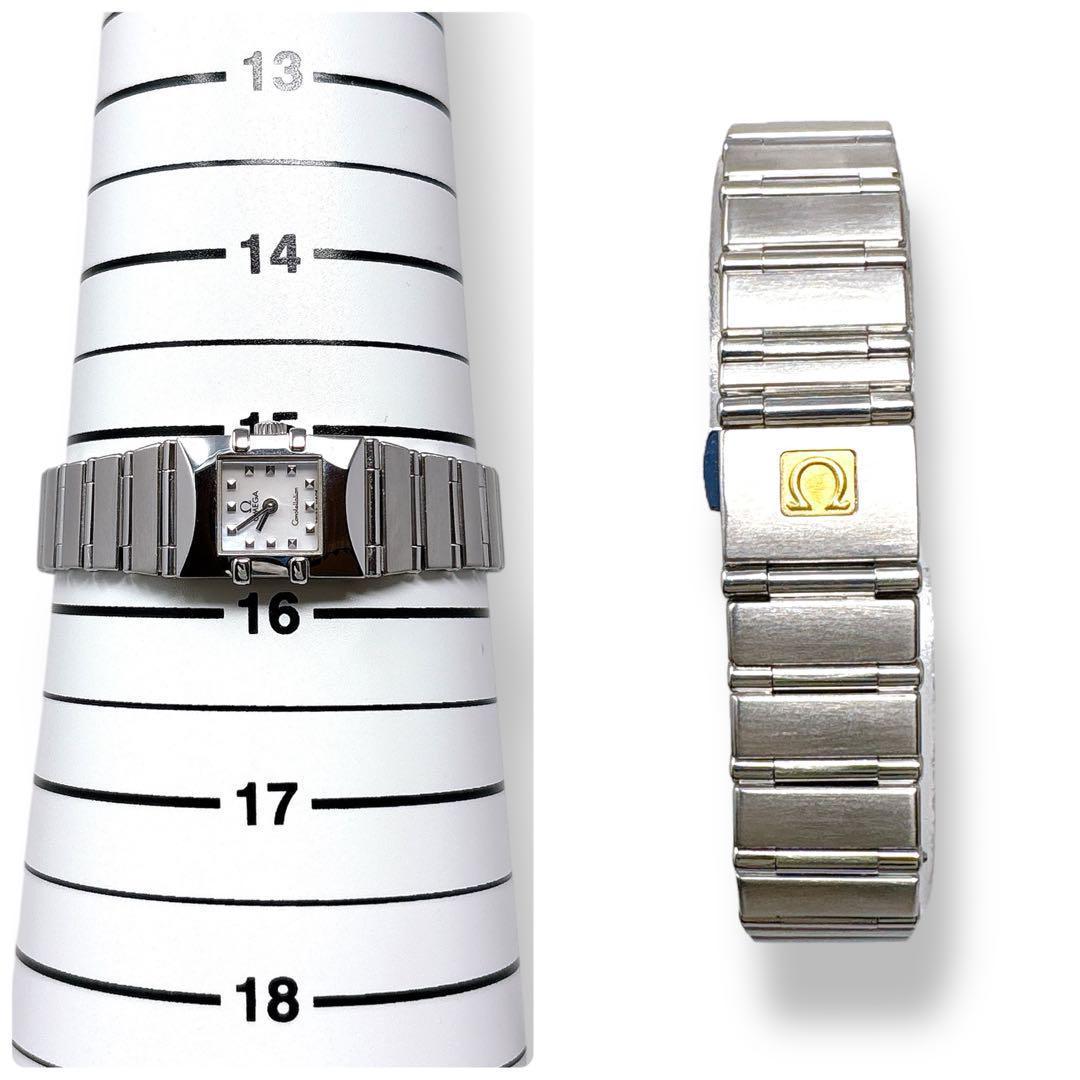 オメガ コンステレーション カレ ミニ クアドラ シェル レディース 時計 美品