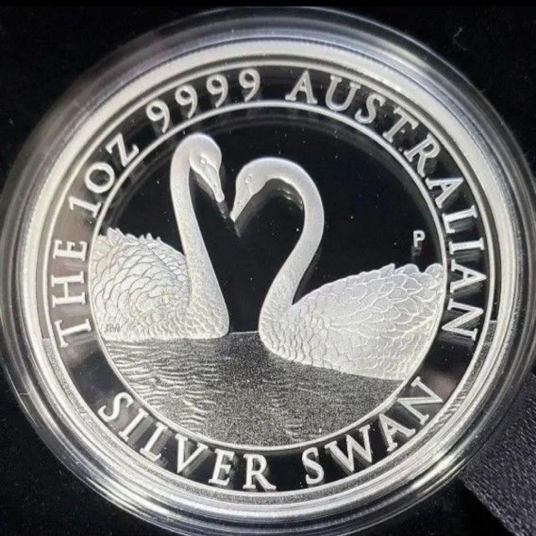2022年 スワン 1オンス 純銀 プルーフ銀貨 パースミント 保証書＆BOX付