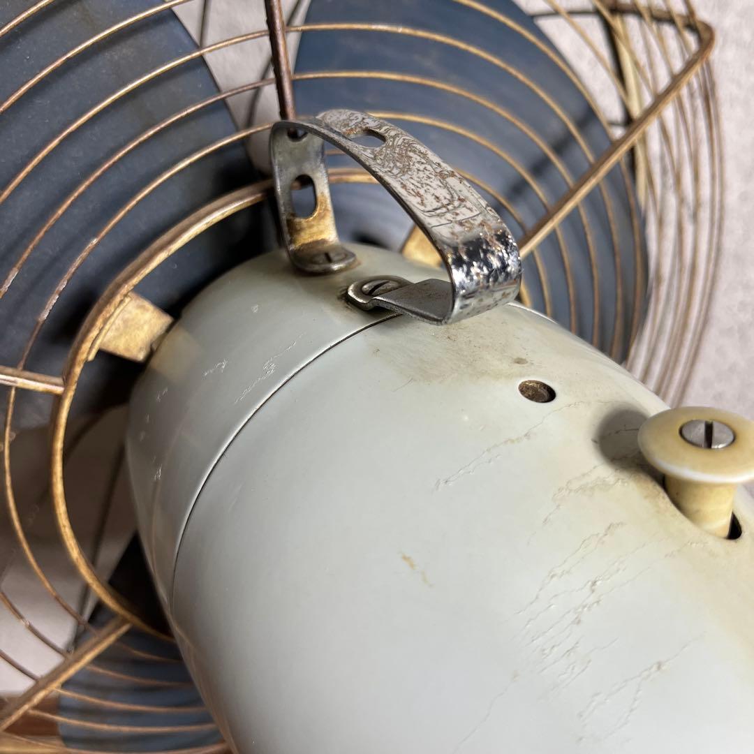 ☆超レア☆可動品☆富士電機☆ビンテージ扇風機☆タイマー付☆レトロ☆水色☆