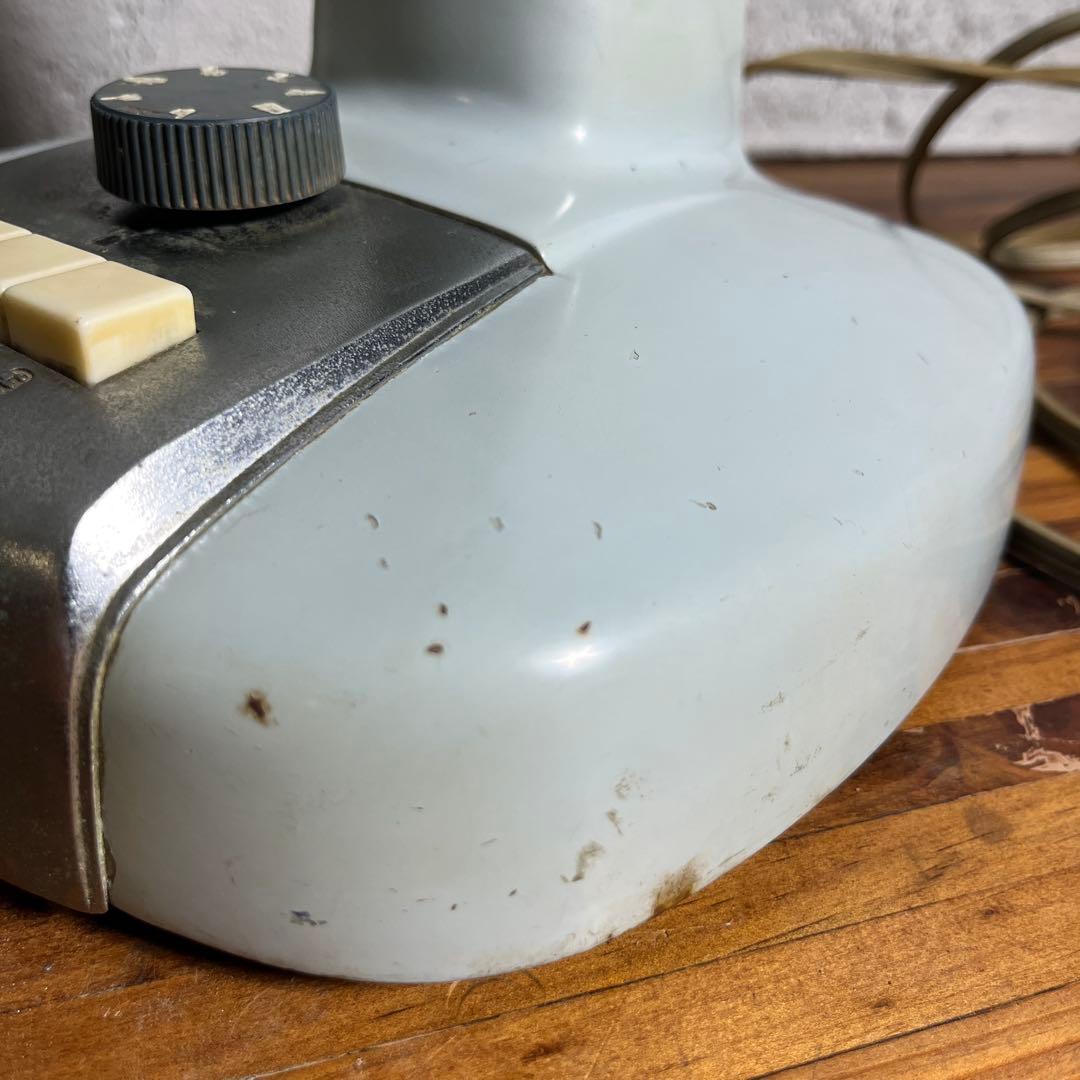 ☆超レア☆可動品☆富士電機☆ビンテージ扇風機☆タイマー付☆レトロ☆水色☆