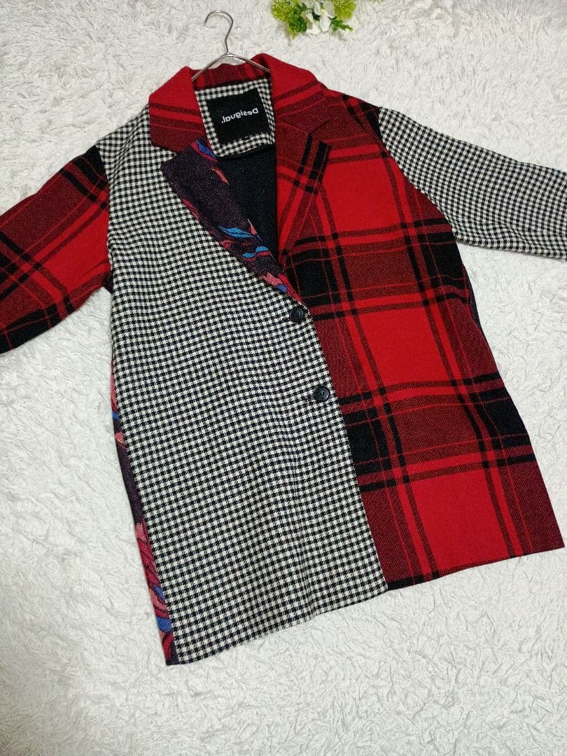 デシグアル/Desigual/ロングコート/ジャケット/46/2XL/希少/花柄