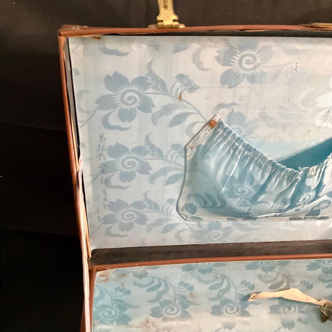 アンティーク 革製 トランク カバン 東京 古道具 ブラウン