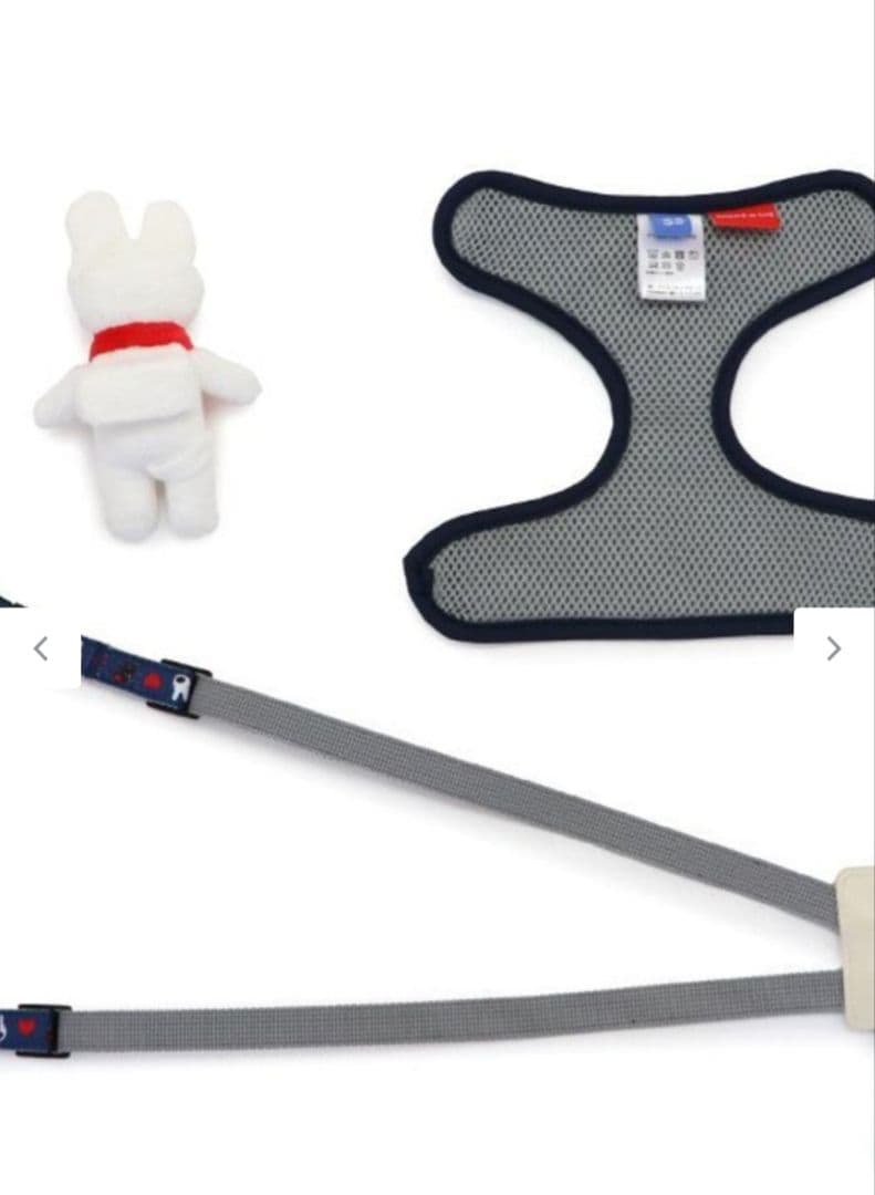 ペットパラダイス☆リサのマスコット付き❣️とっても可愛いハーネス＆リード☆3S