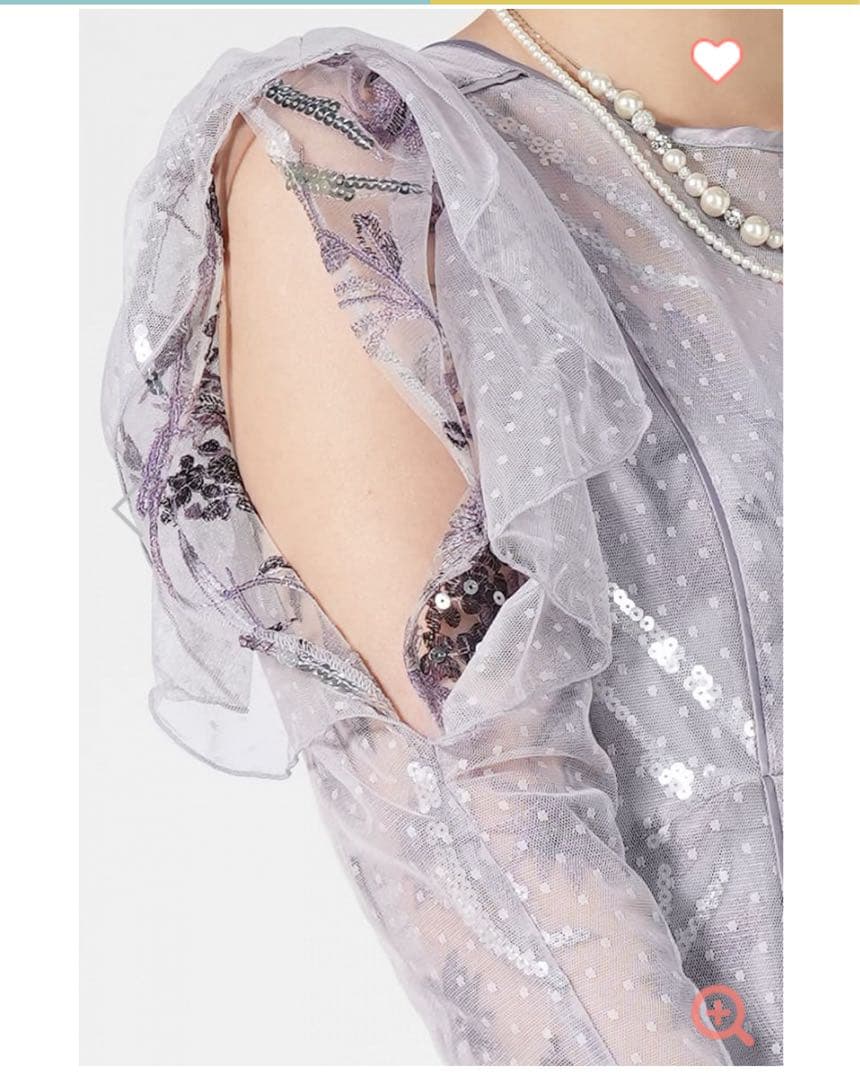 snidel スナイデル スパンコールワンピース