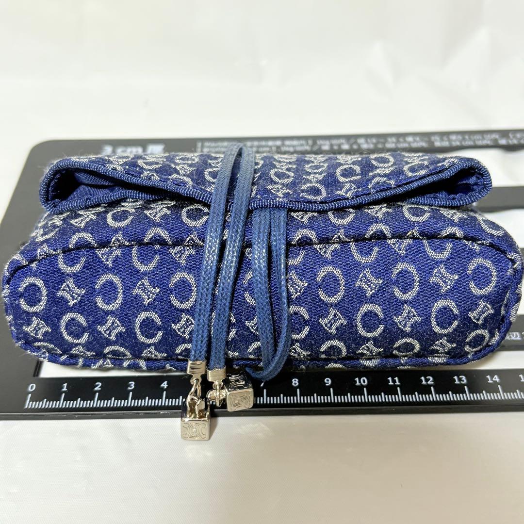 CELINE セリーヌ　Cマカダム総柄巾着ポーチ＋ハンドタオル　ギフト