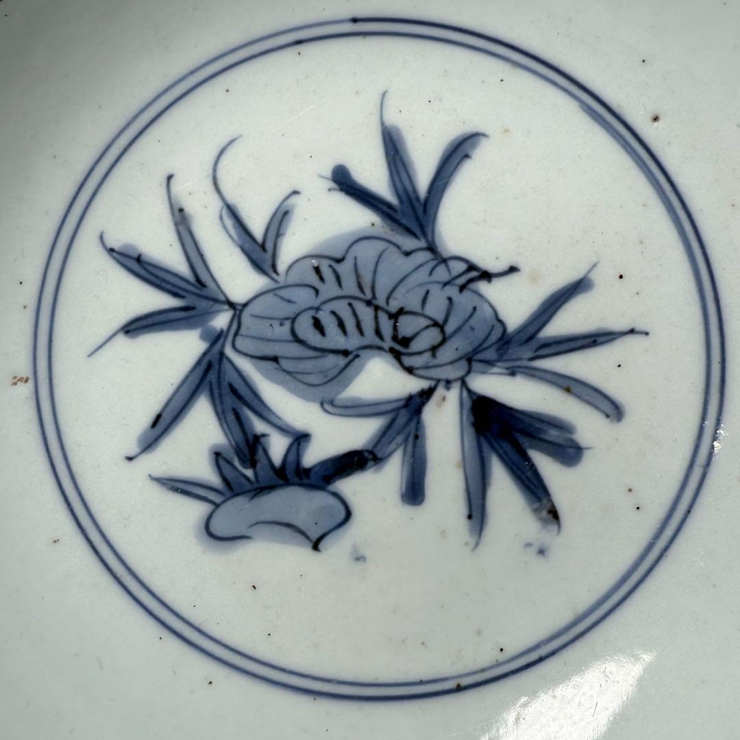 古伊万里　染付牡丹唐草文鉢　1600年代後半　薄造　上品な呉須　器を楽しむ