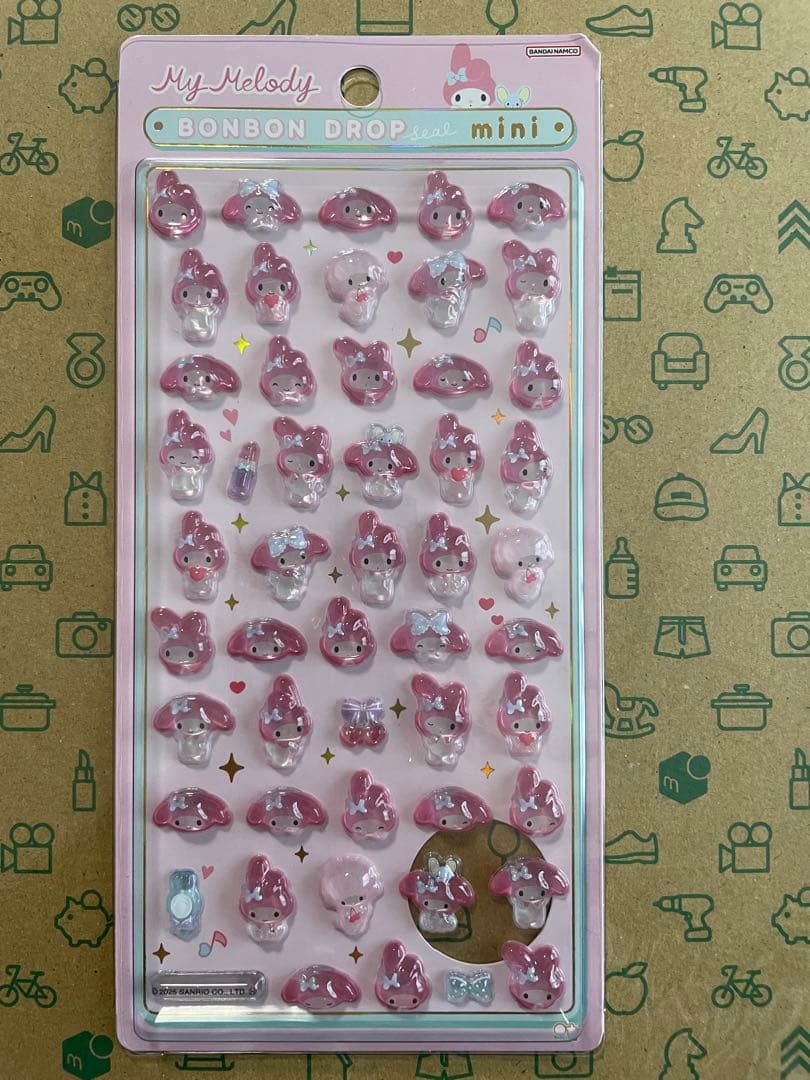 【正規品】サンリオボンボンドロップシールミニ　7個セット
