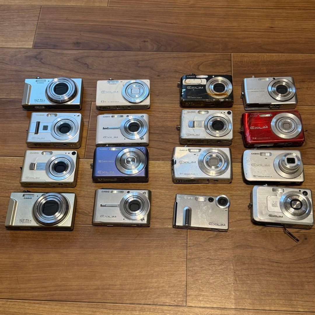 d*9様 ジャンク16台セット CASIO EXILIM デジタルカメラ