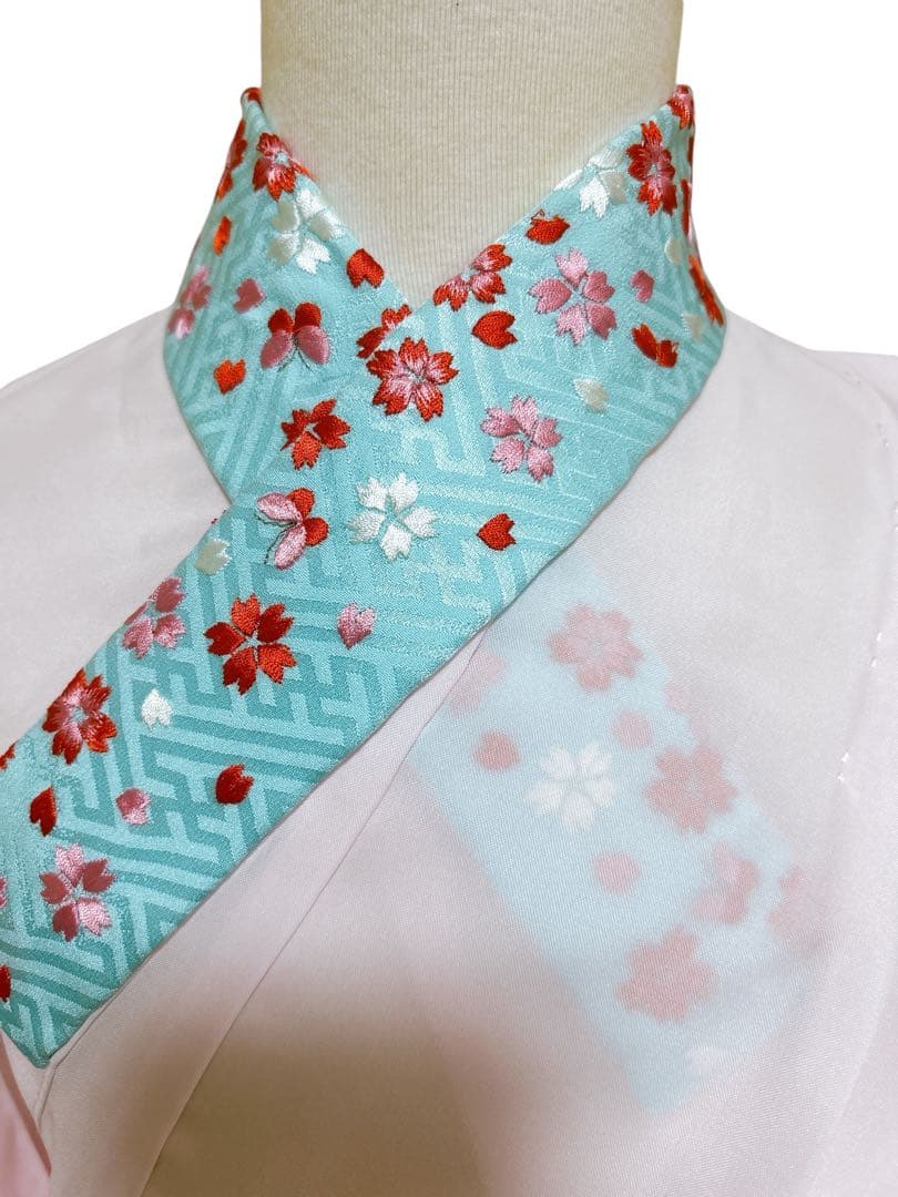 正絹セット♡七五三　7歳　女の子　フルセット　一式　白系　ピンク　パール付帯締め