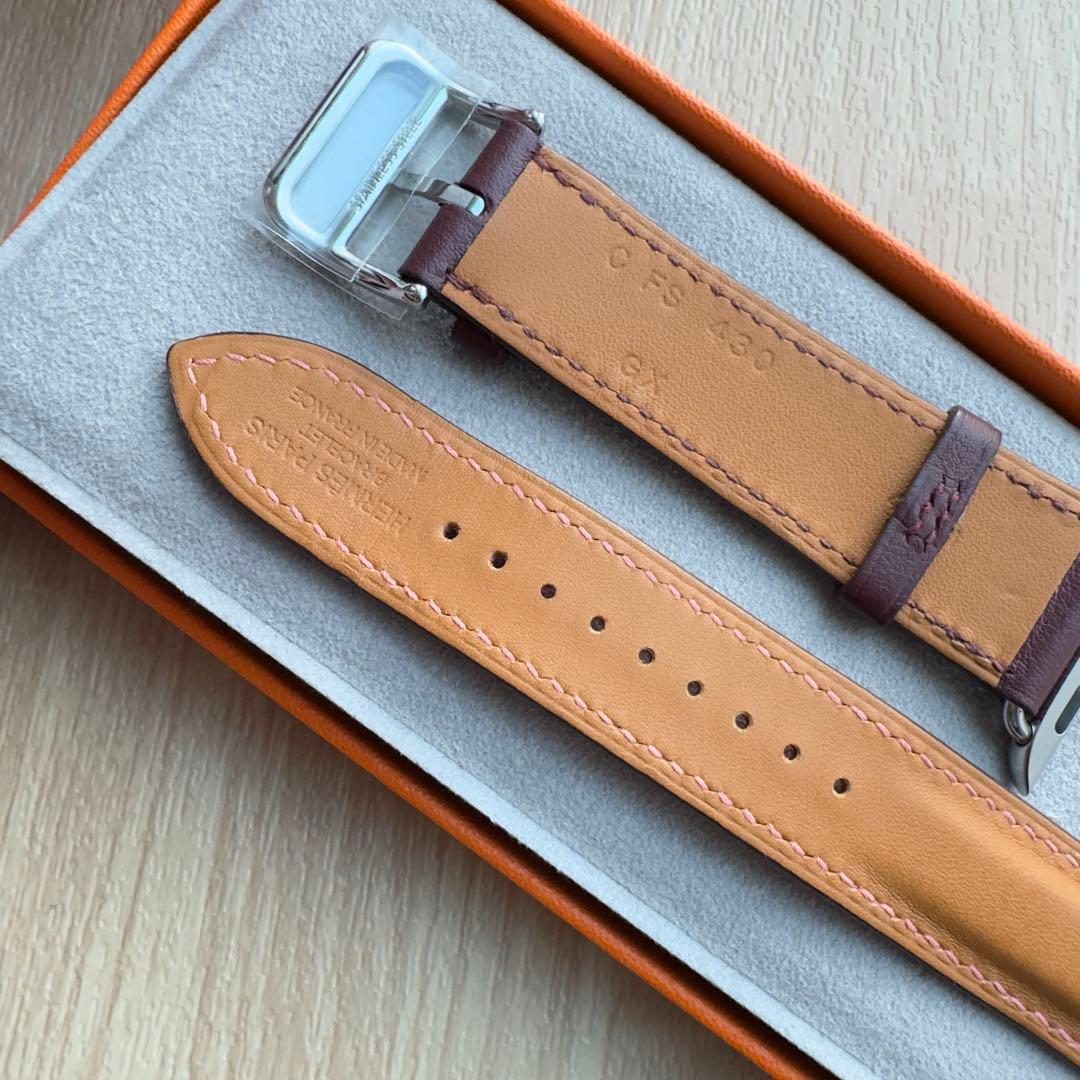 1994 Apple Watch エルメス　ローズピンク/ボルド　二重バンド