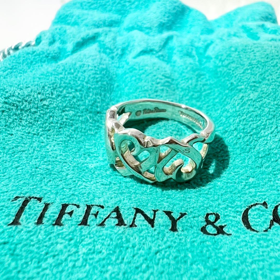 【美品】ティファニー✨リング✨トリプル ラビングハート ✨パロマピカソ✨ピンキー