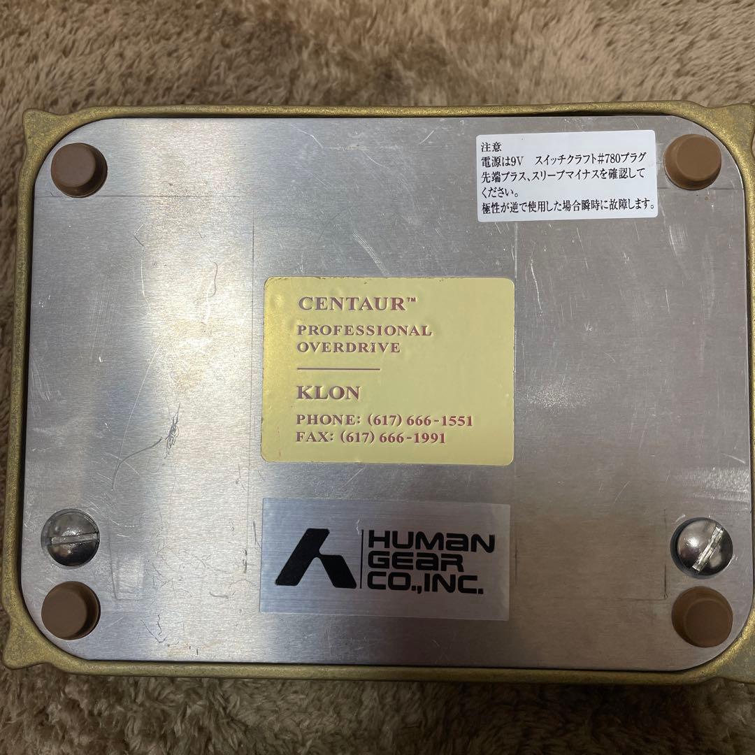 KLON CENTAUR クロン　ケンタウルス　エフェクター　ロングテイル　絵柄