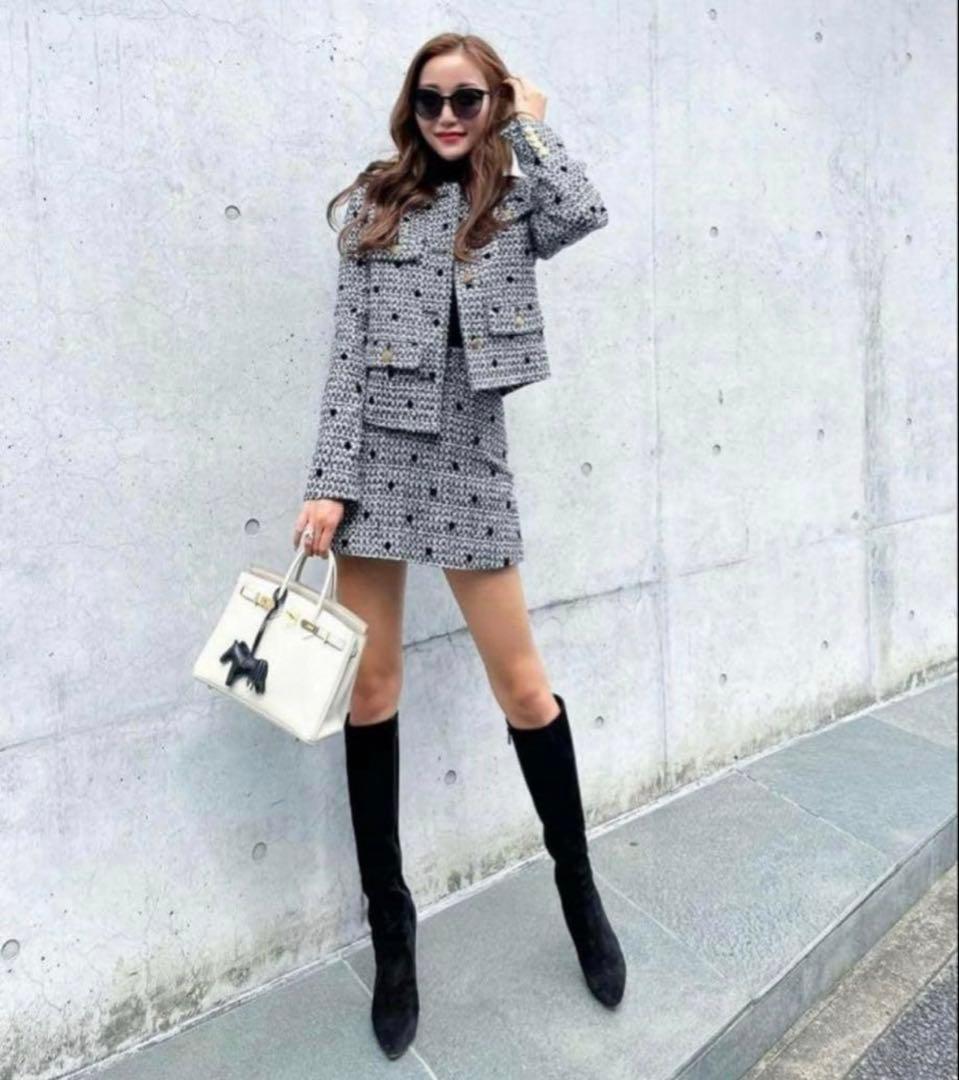 sheller ドットツイードレディキュロット シェリエ 即日発送★