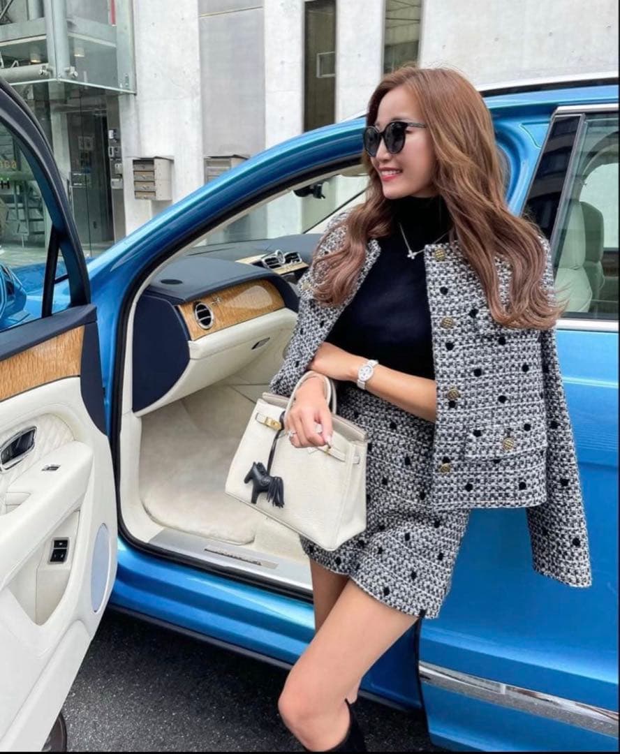 sheller ドットツイードレディキュロット シェリエ 即日発送★