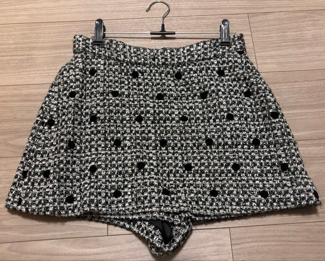 sheller ドットツイードレディキュロット シェリエ 即日発送★