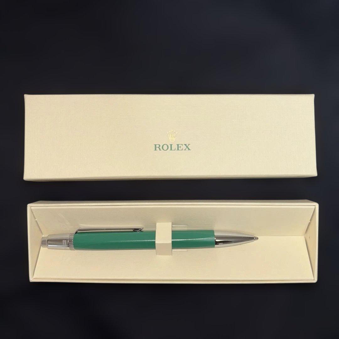 ROLEX ボールペン グリーン　メタル