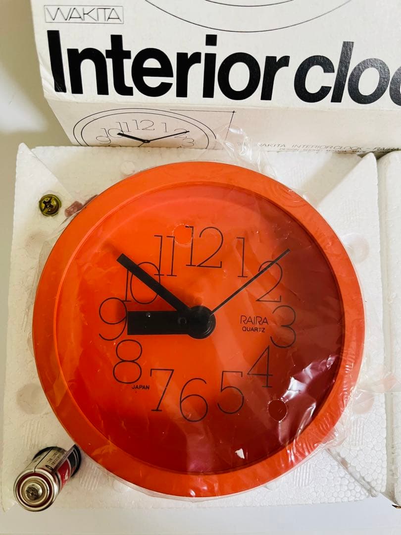 超レア品　未開封　ワキタ・ハイテクスRAIRA 掛時計 三原昌平 脇田製作所