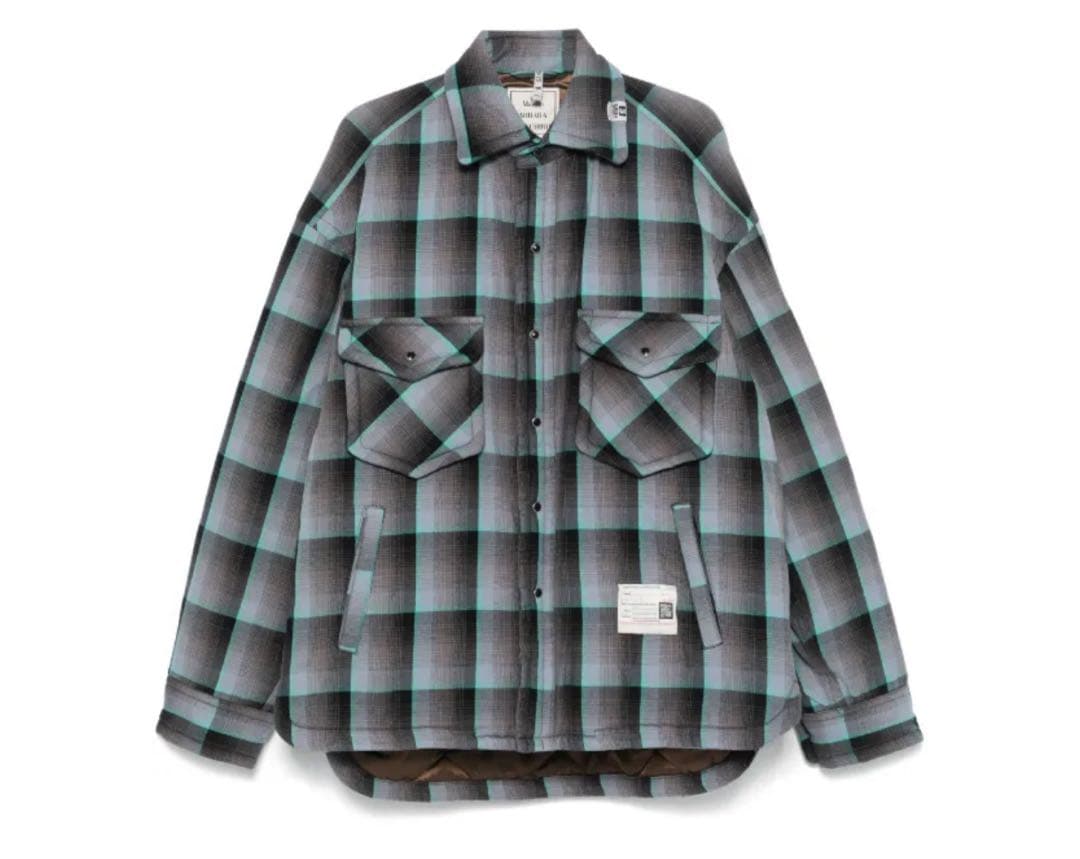 か*ま様 ミハラヤスヒロ　2024AW オーバーサイズパテッドチェックジャケット