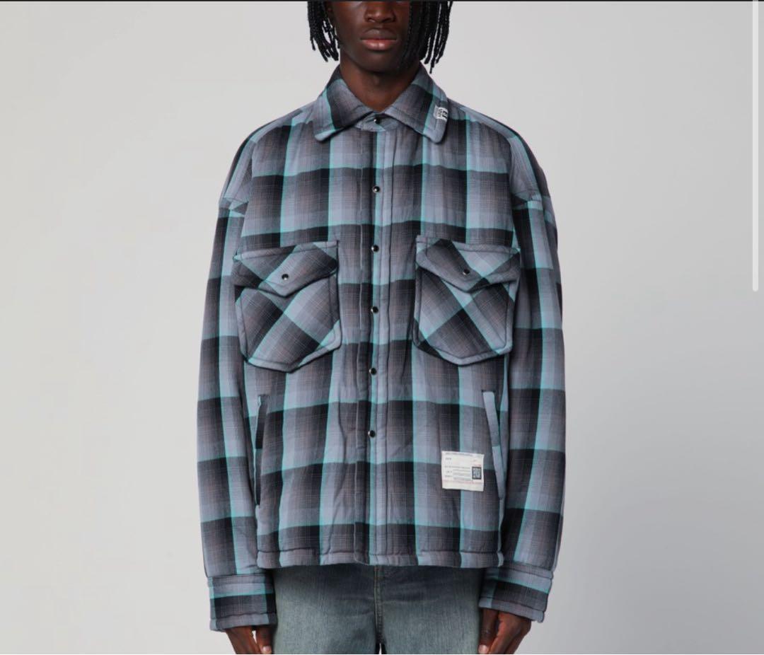 か*ま様 ミハラヤスヒロ　2024AW オーバーサイズパテッドチェックジャケット