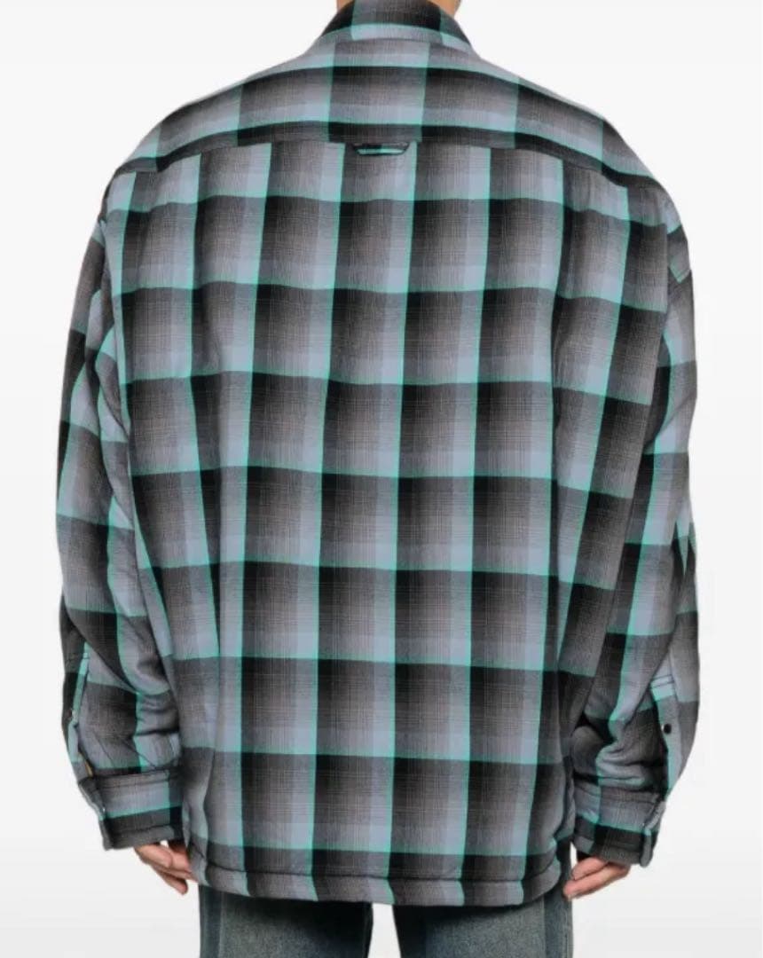 か*ま様 ミハラヤスヒロ　2024AW オーバーサイズパテッドチェックジャケット