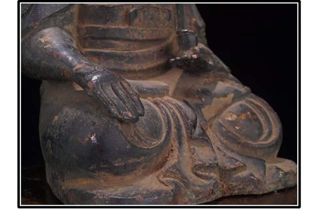 民間仕入れ品　美術館級中国明時代　銅製子如来様※激安骨董品G1145A12-2