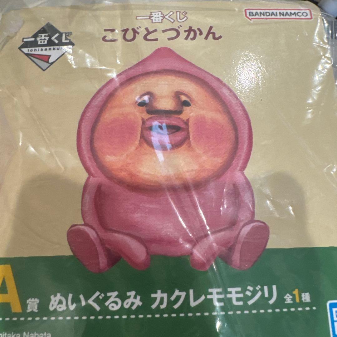 こびとづかん　一番くじ　A賞　ぬいぐるみ　カクレモモジリ