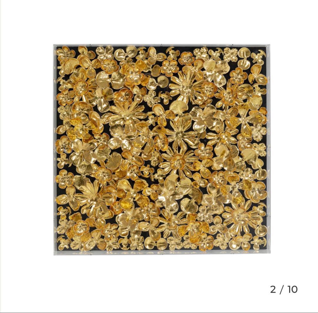 KARE ゴールドフラワー デコフレーム 60×60cm