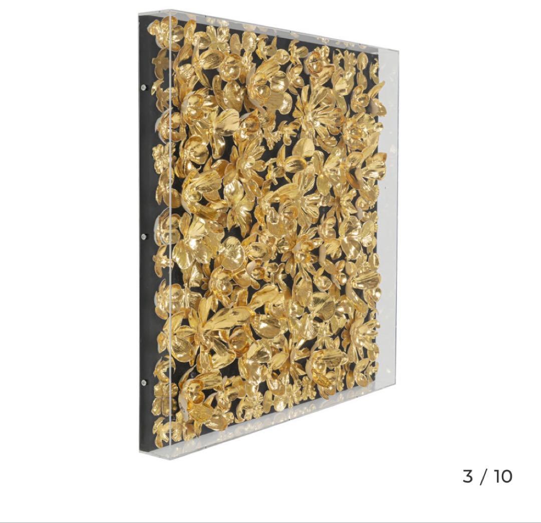 KARE ゴールドフラワー デコフレーム 60×60cm