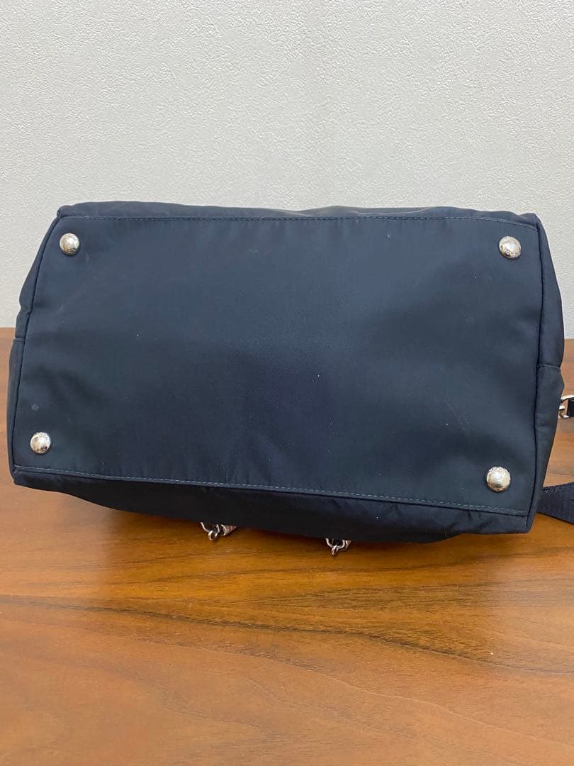 プラダ トートバッグ 2way サフィアーノ　ナイロン 黒