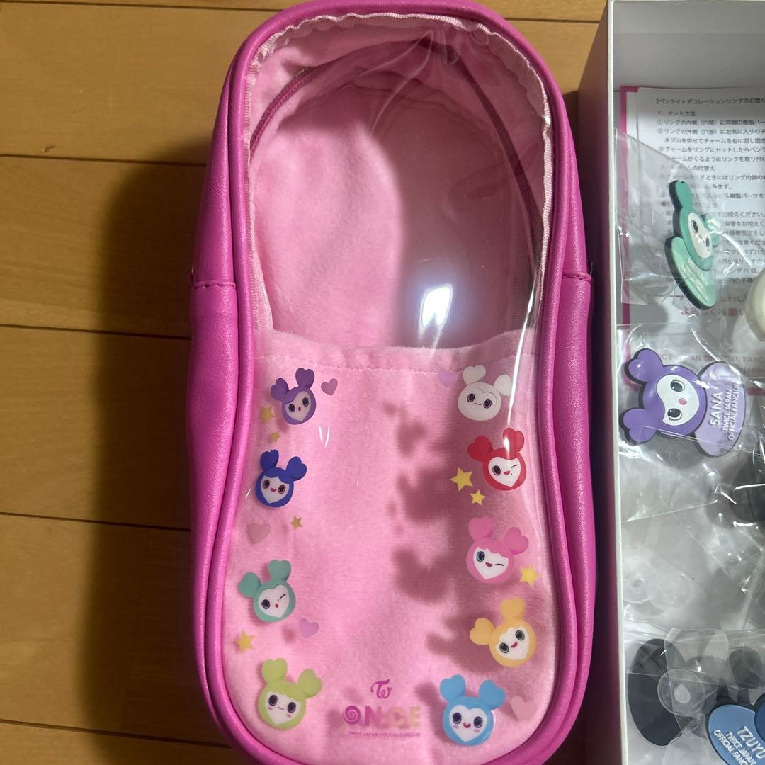 TWICEペンライト∞ ペンライトケース デコレーションリング セット