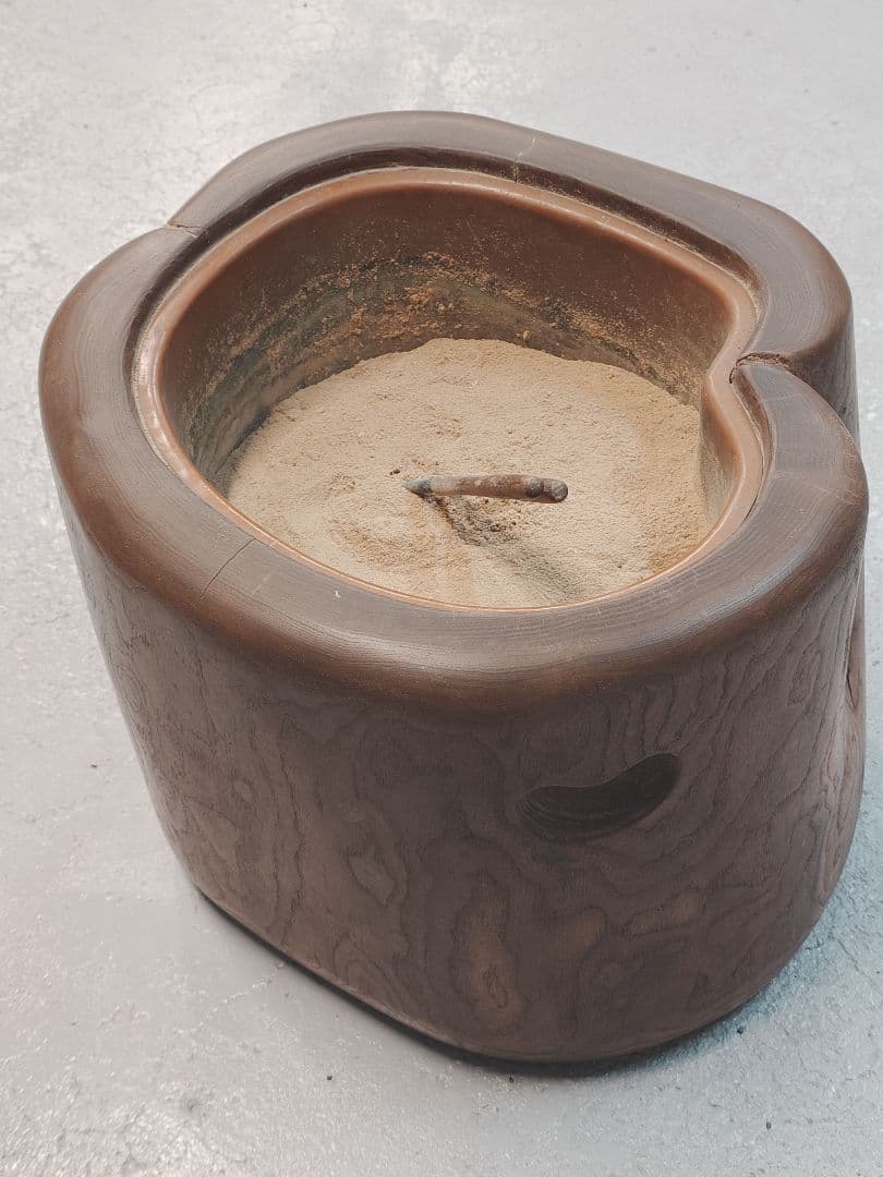 木製 心形 火鉢