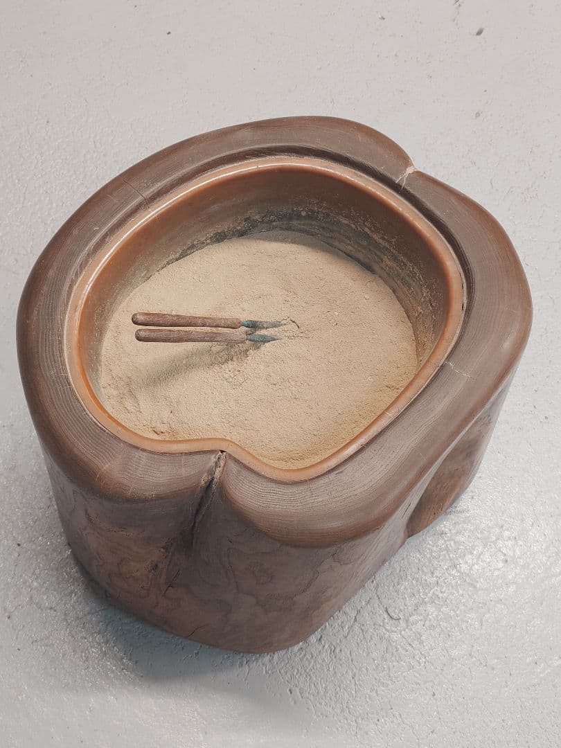 木製 心形 火鉢