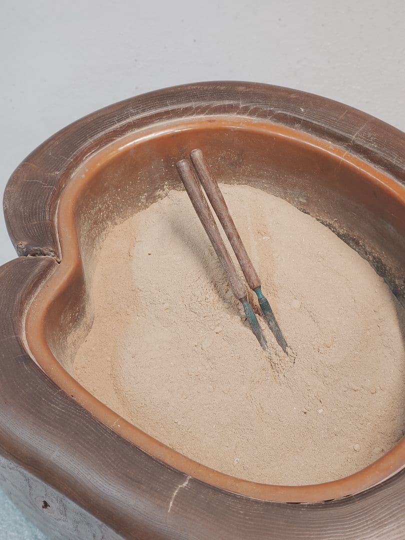 木製 心形 火鉢