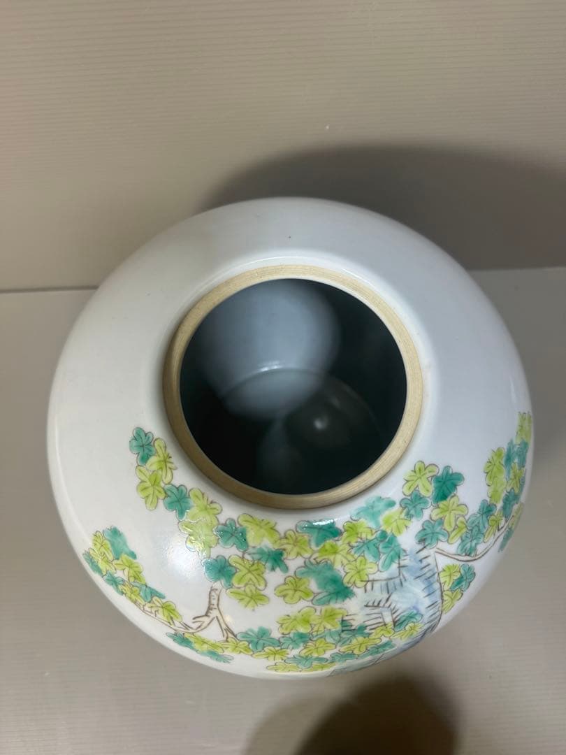 2216 骨董　唐子絵　壺　時代物