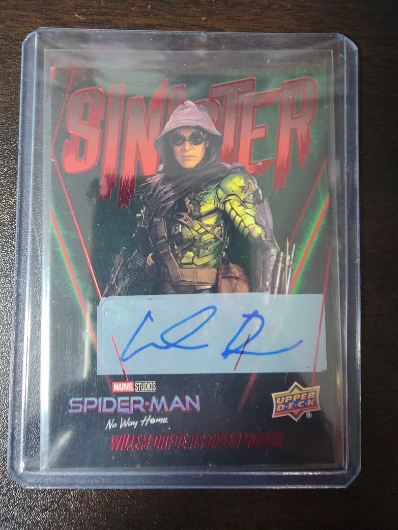 スパイダーマン　ノー・ウェイ・ホーム　グリーンゴブリン　サインカード　シニスター