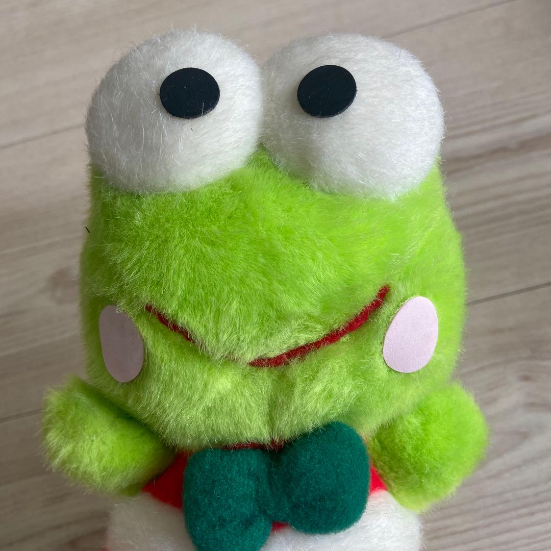 サンリオけろけろけろっぴぬいぐるみ　旧ロゴ　レトロ　日本製音が鳴る当時品希少レア