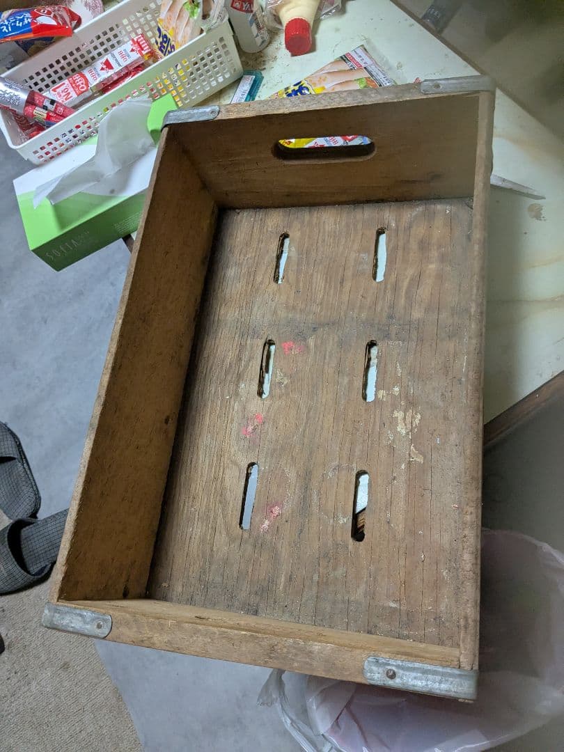 7UP ヴィンテージ木製収納ボックス 16 OZ