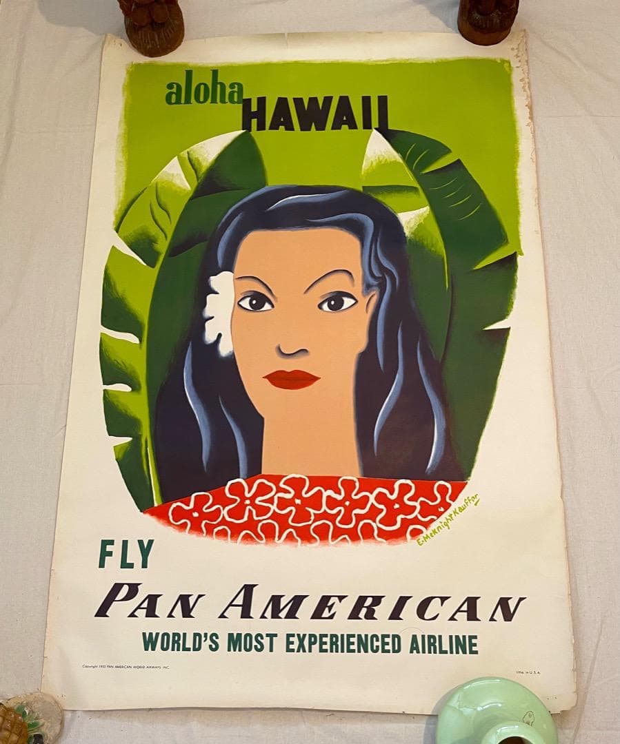 1953 パンナム エアライン　 Pan Am Airline ポスター